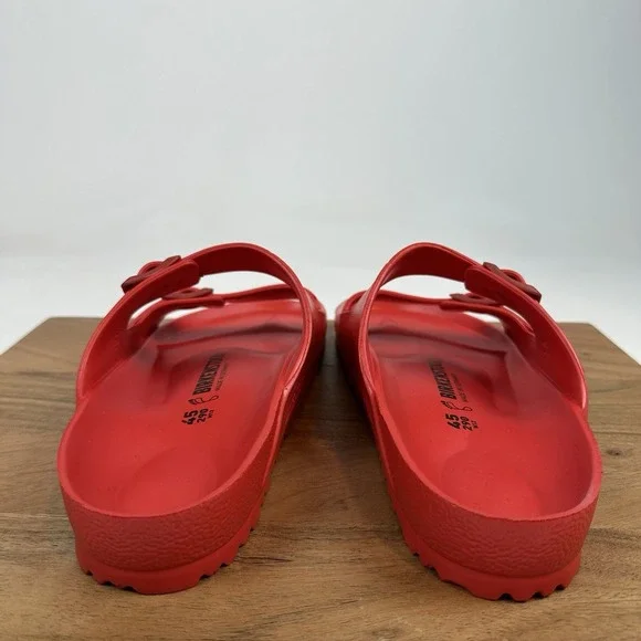 New Mens Birkenstock Arizona Waterproof Slide Sandals Red EU 45 Reg US 12/12.5 - Picture 6 of 8